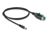Delock PoweredUSB Kabel Stecker 12 V zu DC 5,5 x 2,5 mm Stecker 1 m