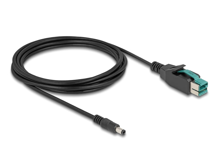Delock PoweredUSB Kabel Stecker 12 V zu DC 5,5 x 2,5 mm Stecker 3 m