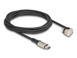 Delock USB 2.0 Kabel USB Type-C™ Stecker zu Stecker 180° gewinkelt 2 m PD 60 W