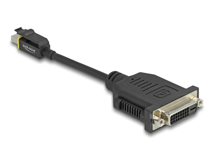 Delock Mini DisplayPort 1.1 zu DVI Adapter mit Einrastfunktion Passiv
