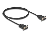 Delock RS-232 Kabel Seriell D-Sub9 Stecker zu Stecker mit schmalem Steckergehäuse 1 m