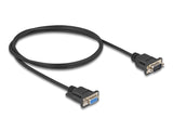 Delock RS-232 Kabel Seriell D-Sub9 Stecker zu Buchse mit schmalem Steckergehäuse 1 m