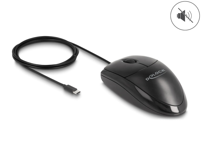 Delock Optische USB Type-C™ Desktop Maus – Lautlos