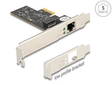 Delock PCI Express x1 Netzwerkkarte 5 Gigabit LAN 1 x RJ45 RTL8126