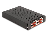 Delock 3.5″ Wechselrahmen für 4 x M.2 NVMe SSD mit Slim SAS SFF-8654 Anschluss