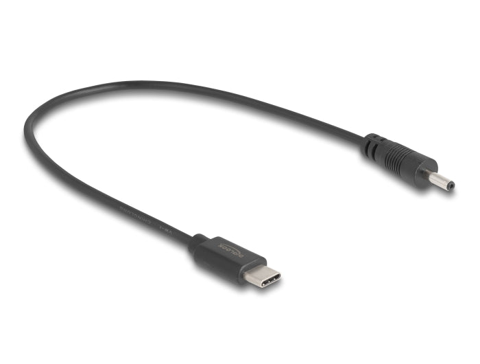 Delock USB Type-C™ Stromkabel zu DC 3,0 x 1,1 mm Stecker 27 cm