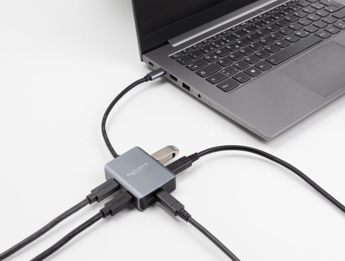 Delock USB 10 Gbps 4 Port USB Type-C™ Hub mit USB Type-C™ Anschluss