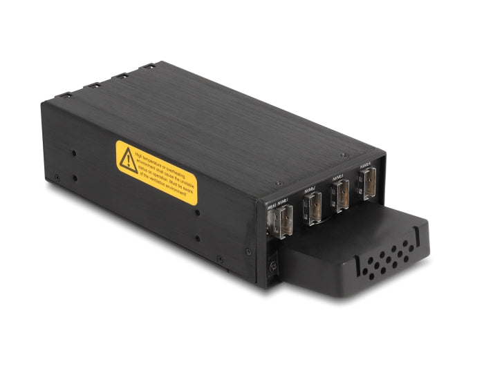 Delock Slim Bay Wechselrahmen für 4 x M.2 NVMe SSD mit Slim SAS SFF-8654 Anschluss