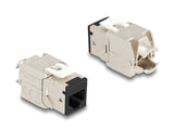 Delock Keystone Modul RJ45 Buchse zu LSA Cat.6A werkzeugfrei schwarz Set 10 Stück