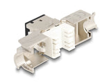 Delock Keystone Modul RJ45 Buchse zu LSA Cat.6A werkzeugfrei schwarz Set 10 Stück