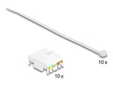 Delock Keystone Modul RJ45 Buchse zu LSA Cat.6A werkzeugfrei schwarz Set 10 Stück