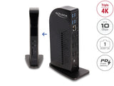 Delock USB Type-C™ Triple Display Dockingstation mit DisplayLink® 4K / USB Hub / LAN / SD / Audio / PD 96 W