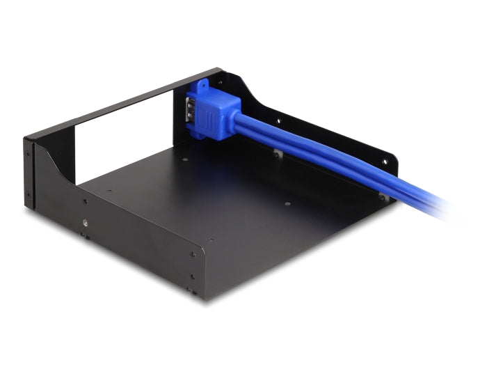 Delock 5.25″ Metall Einbaurahmen für Slim Bay Wechselrahmen mit USB 5 Gbps Hub