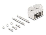 Delock Gehäuse für D-Sub 9 Pin Stecker / Buchse 90° gewinkelt Zinklegierung