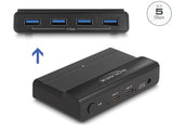 Delock USB 5 Gbps Switch 4 x Gerät und 2 x Host