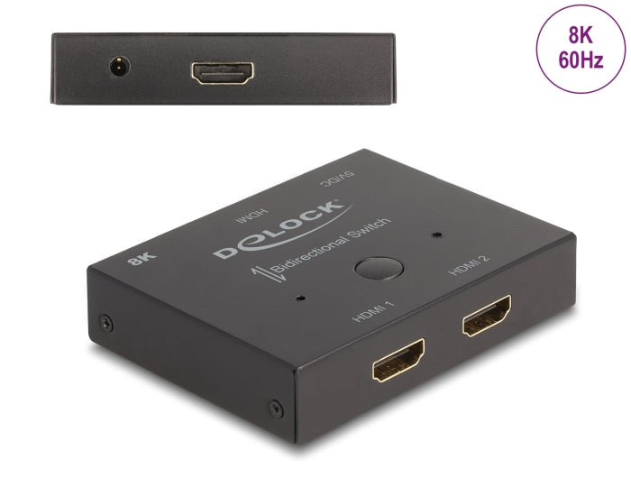 Delock HDMI 2 - 1 Switch bidirektional 8K 60 Hz