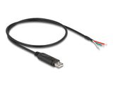 Delock Adapterkabel USB 2.0 Typ-A zu seriell RS-485 3 x offene Kabelenden 0,5 m