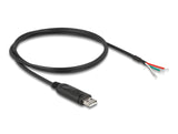 Delock Adapterkabel USB 2.0 Typ-A zu seriell RS-485 3 x offene Kabelenden 1 m