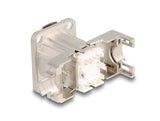 Delock D-Typ RJ45 Einbaubuchse mit LSA Anschluss Cat.6A STP Metall