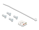 Delock D-Typ RJ45 Einbaubuchse mit LSA Anschluss Cat.6A STP Metall