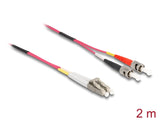 Delock Kabel Lichtwellenleiter LC > ST Multimode OM4 2 m