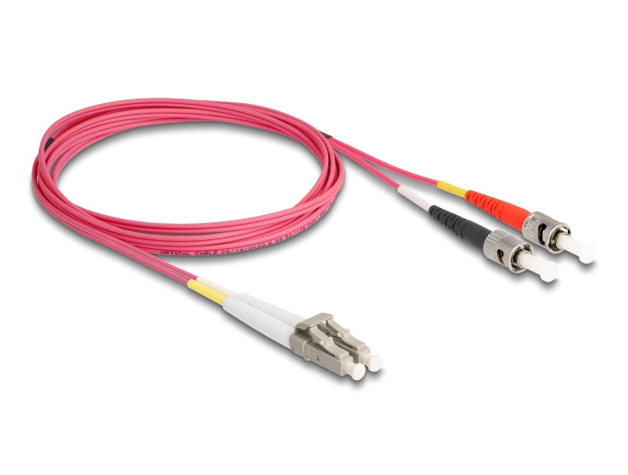 Delock Kabel Lichtwellenleiter LC > ST Multimode OM4 2 m