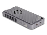 Delock USB 40 Gbps Gehäuse für 1 x M.2 NVMe SSD im Gaming Style mit LED und Lüfter - werkzeugfrei
