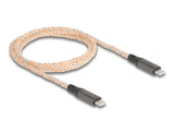 Delock USB 2.0 Kabel USB Type-C™ Stecker zu Stecker PD 3.0 100 W mit RGB Beleuchtung 1,20 m