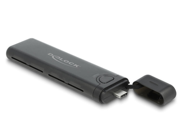 Delock Externes USB Type-C™ Combo Gehäuse für M.2 NVMe PCIe oder SATA SSD - werkzeugfrei