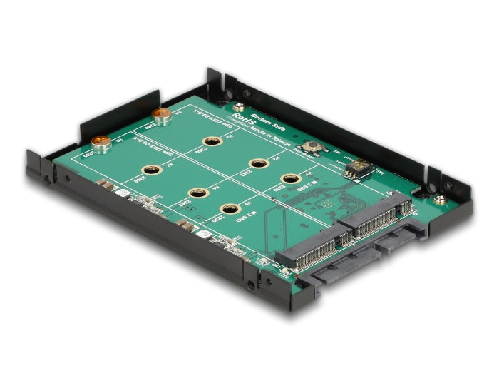 Delock 2.5″ Konverter SATA 22 Pin > 2 x M.2 mit RAID mit Gehäuse