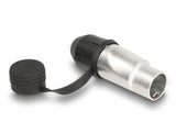 RJ45 Modularer Stecker feldkonfektionierbar Cat.6A mit robusten Kabelsteckergehäuse und Schutzkappe passend für die Delock Durchführungskupplungen 67061 und 67062 IP66 staub- und wasserdicht