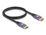 Delock DisplayPort Kabel 8K 60 Hz 1 m flieder Metall