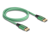 Delock DisplayPort Kabel 16K 60 Hz 1 m grün Metall