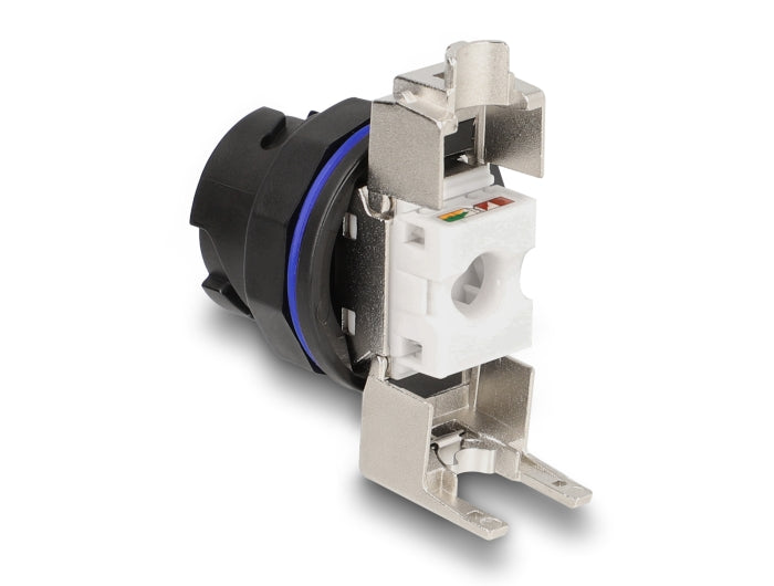 Delock RJ45 Cat.6A Einbaubuchse mit LSA Anschluss schwarz