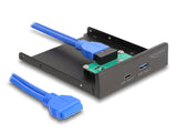 Delock Front Panel 3.5" USB 5 Gbps 1 x USB Type-C™ + 1 x USB Typ-A