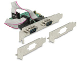 Delock PCI Express x1 Karte zu 2 x Seriell RS-232 High Speed 921K mit Spannungsversorgung