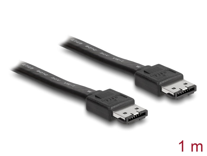Delock Kabel eSATA 3 Gb/s Buchse > eSATA Buchse 1 m schwarz