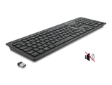 Delock USB Tastatur 2,4 GHz kabellos schwarz - Lautlos