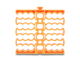 Delock Kabel-Organizer mit 24 Kabeleinführungen orange