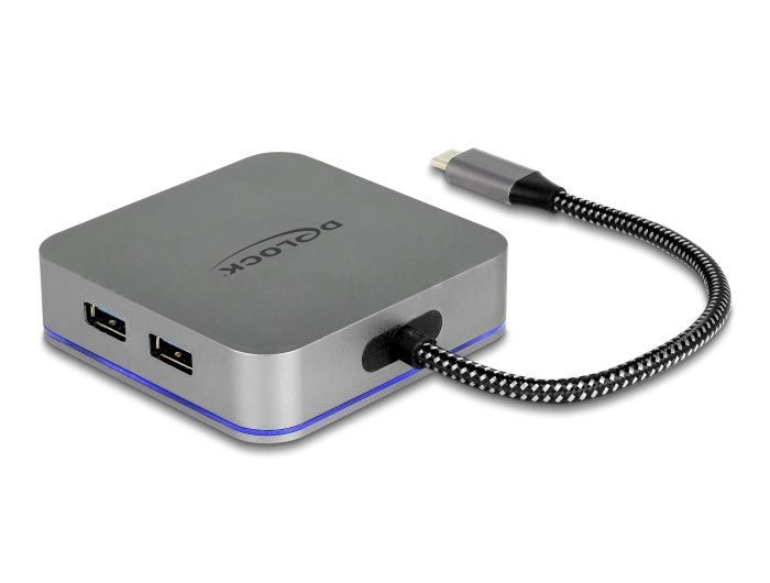 Delock USB Type-C™ Dockingstation für Mobilgeräte 4K - HDMI / Hub / LAN / PD 3.0 mit LED Beleuchtung