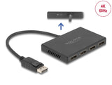Delock DisplayPort 1.4 Splitter 1 x DisplayPort in zu 4 x DisplayPort out
