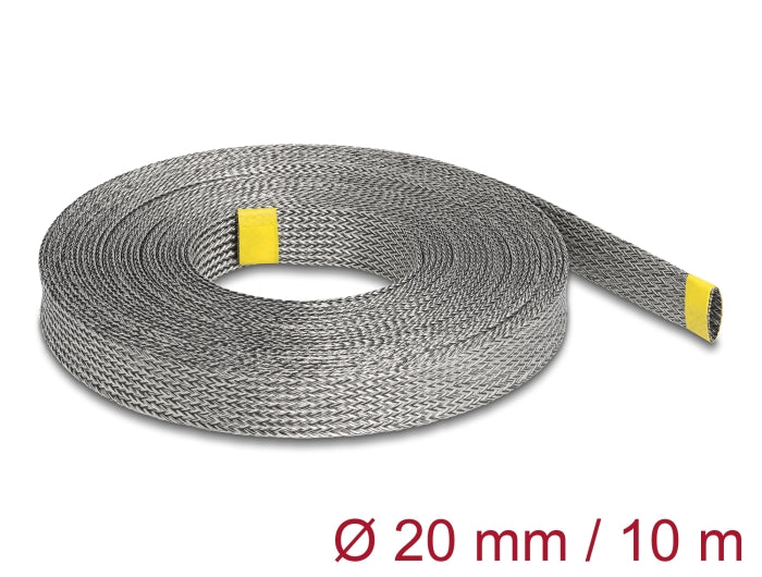 Delock Geflechtschlauch zur EMI Abschirmung dehnbar 10 m x 20 mm