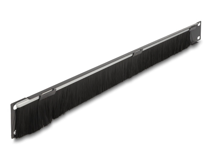 Delock 19″ Kabelmanagement Bürstenleiste unten offen 1 HE dunkelgrau