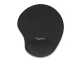 Delock Ergonomisches Mauspad mit Gel Handballenauflage schwarz 230 x 202 x 24 mm