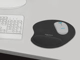 Delock Ergonomisches Mauspad mit Gel Handballenauflage schwarz 230 x 202 x 24 mm