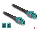 Delock Kabel Mini FAKRA Z Buchse quad zu Mini FAKRA Z Buchse quad