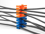 Delock Kabel-Organizer mit 24 Kabeleinführungen orange