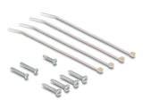 Delock Keystone Leergehäuse Aufputz 4 Port für Glasfaser und Netzwerk weiß