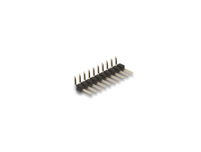 Delock Stiftleiste 10 Pin, Rastermaß 2,54 mm, 1-reihig, gewinkelt, 5 Stück