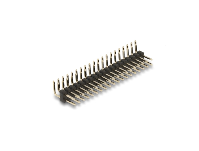 Delock Stiftleiste 20 Pin, Rastermaß 2,54 mm, 2-reihig, gewinkelt, 5 Stück
